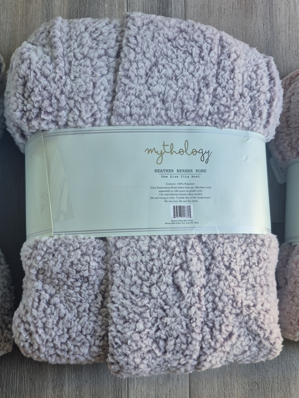 1 Heather Berber Robe - Plush Throw Robe One Size - Picture 10 of 10